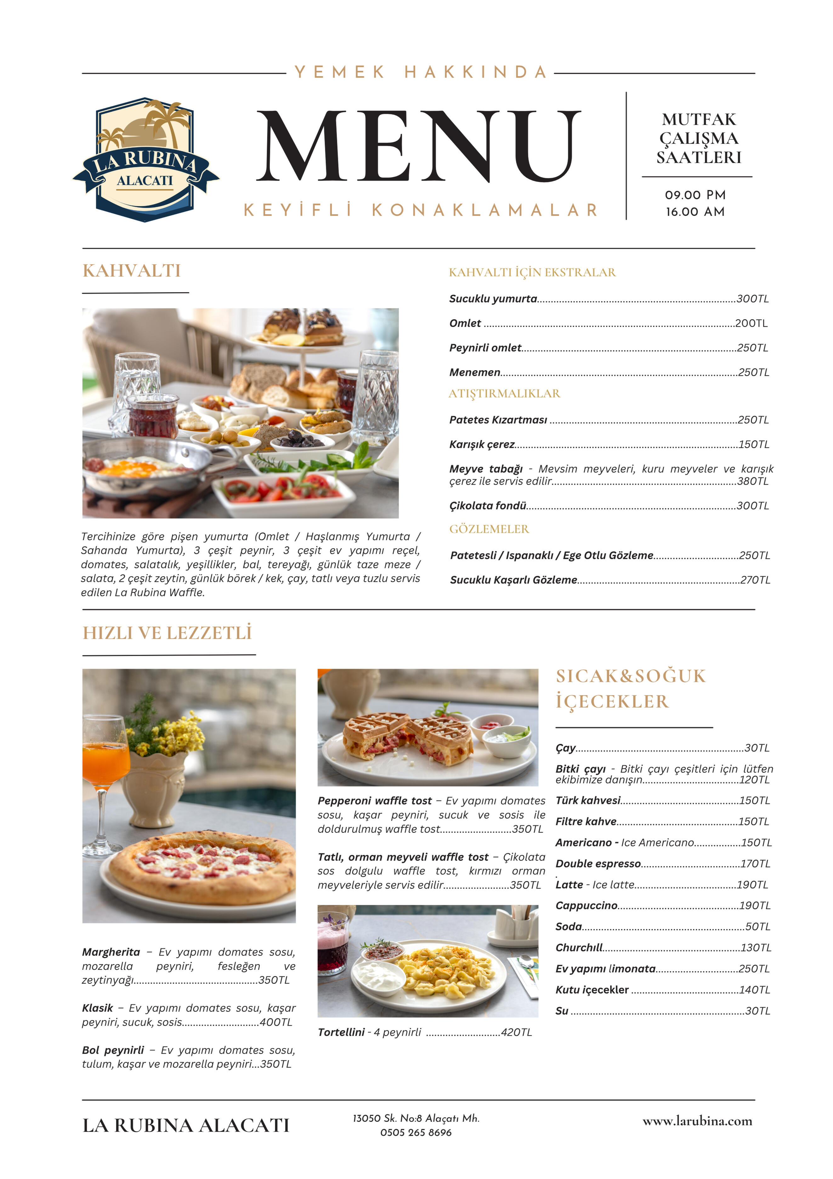 La Rubina Menu 1